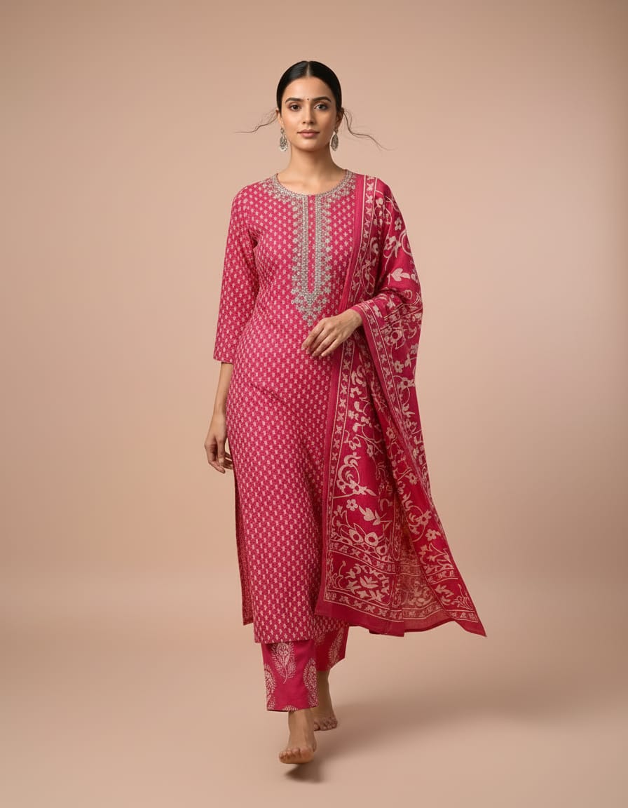 Organic Cotton With Gota Patti Work