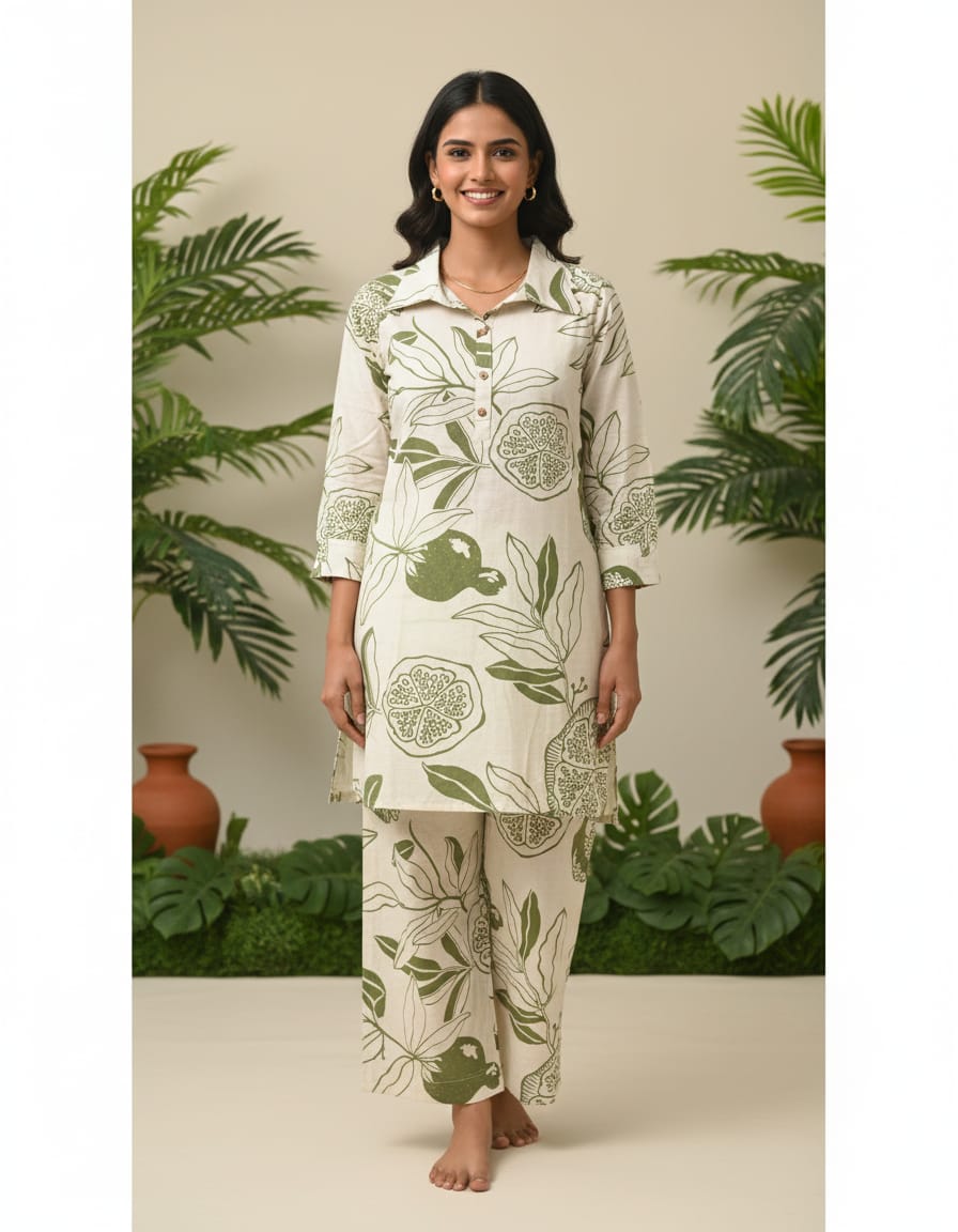 cord set khadi cotton